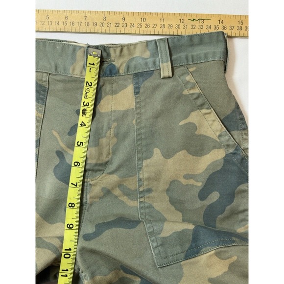 Anthropologie CQY Sunbaked Luxe Camo Utility Cargo Pants Jungle Light 27 - Picture 6 of 9